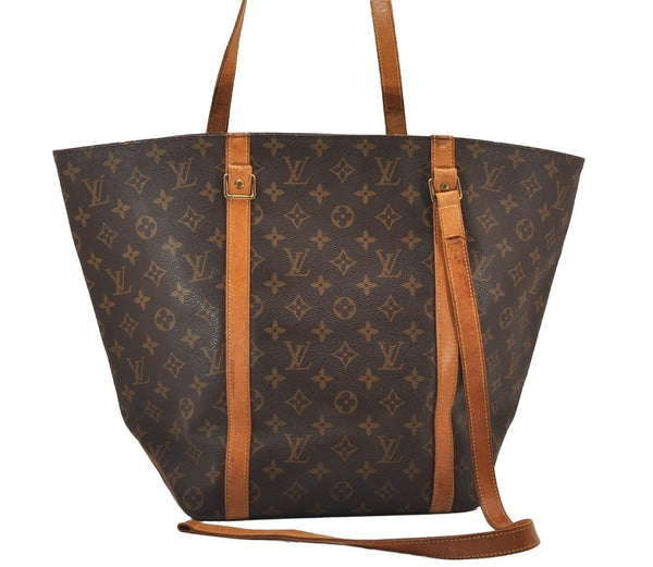 Authentic Louis Vuitton Monogram Sac Shopping PM Tote Bag M51108 LV Junk 1419I