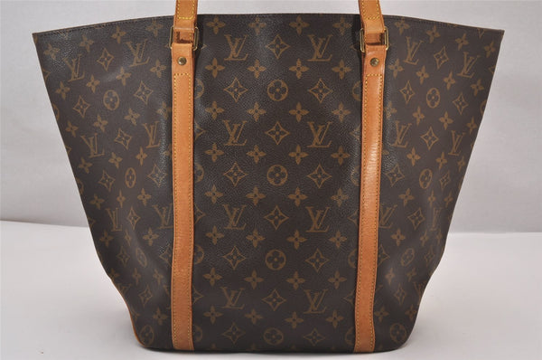 Authentic Louis Vuitton Monogram Sac Shopping PM Tote Bag M51108 LV Junk 1419I
