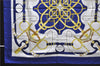 Authentic HERMES Carre 90 Scarf "Eperon d'or" Silk Blue 1420D