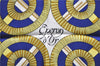 Authentic HERMES Carre 90 Scarf "Eperon d'or" Silk Blue 1420D