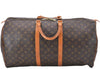 Authentic Louis Vuitton Monogram Keepall 55 Travel Boston Bag M41424 LV 1420F