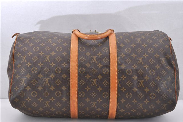 Authentic Louis Vuitton Monogram Keepall 55 Travel Boston Bag M41424 LV 1420F