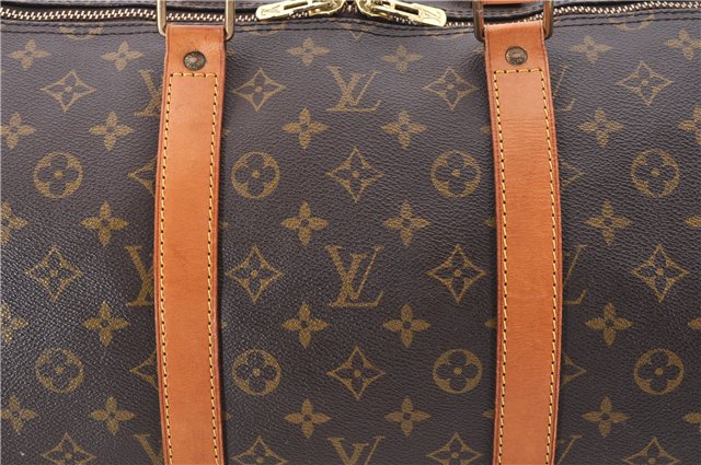 Authentic Louis Vuitton Monogram Keepall 55 Travel Boston Bag M41424 LV 1420F