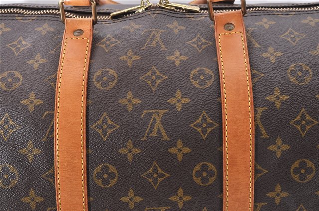 Authentic Louis Vuitton Monogram Keepall 55 Travel Boston Bag M41424 LV 1420F