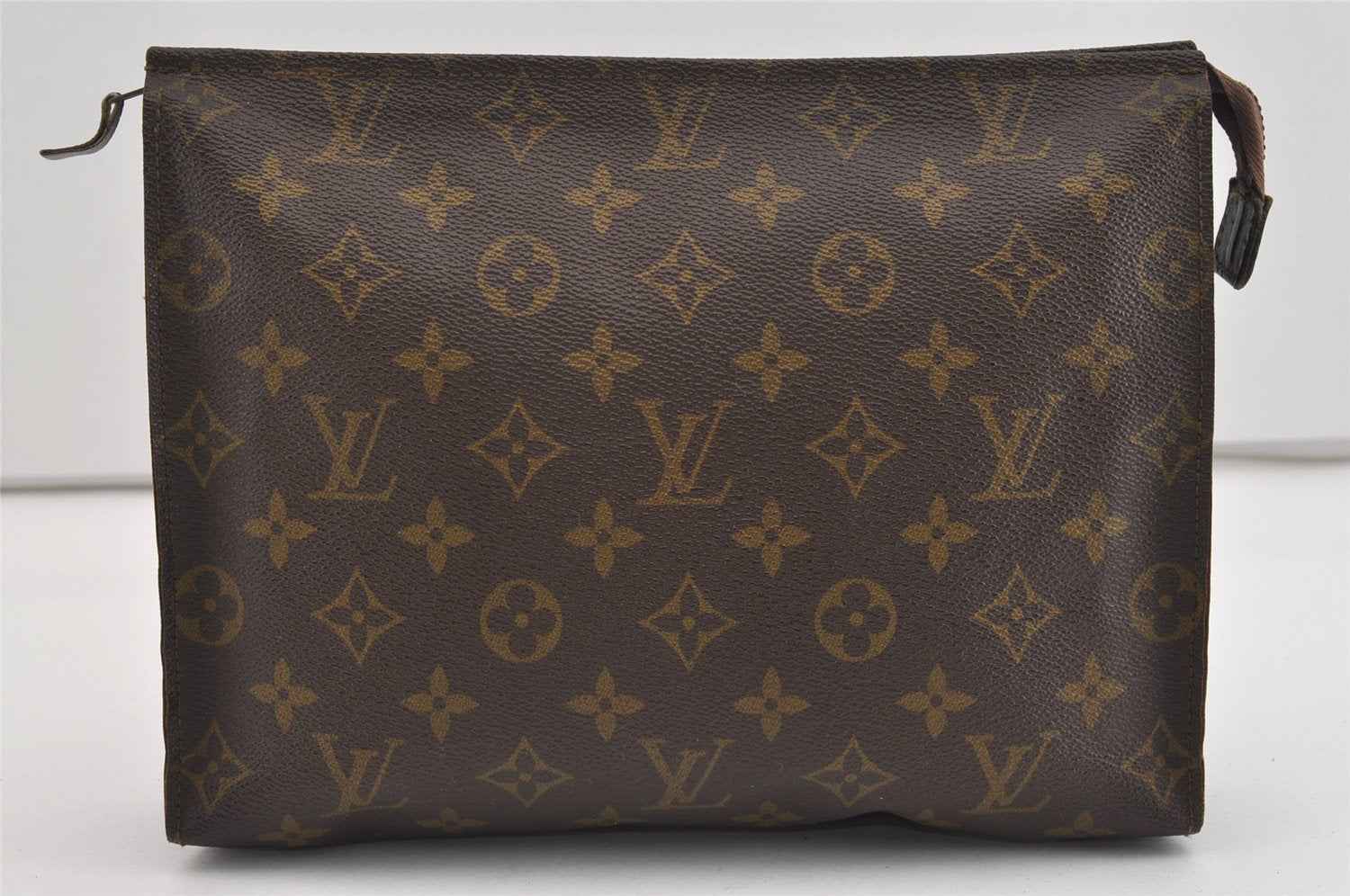 Auth Louis Vuitton Monogram Poche Toilette 26 Cosmetics Pouch Old Model LV 1420I