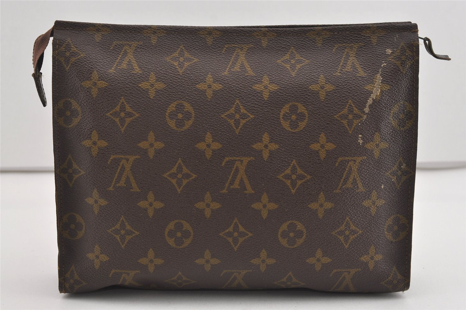Auth Louis Vuitton Monogram Poche Toilette 26 Cosmetics Pouch Old Model LV 1420I