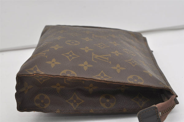Auth Louis Vuitton Monogram Poche Toilette 26 Cosmetics Pouch Old Model LV 1420I