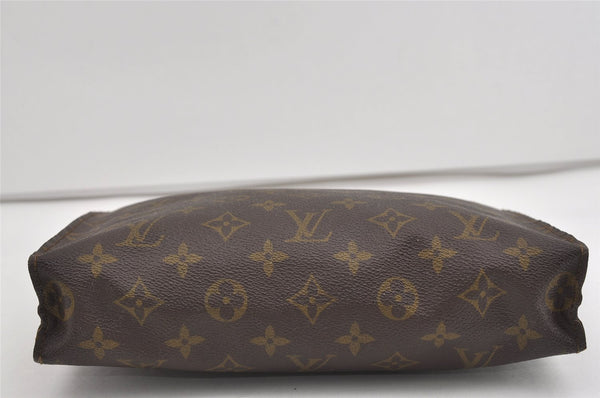 Auth Louis Vuitton Monogram Poche Toilette 26 Cosmetics Pouch Old Model LV 1420I