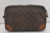Authentic Louis Vuitton Monogram Compiegne 28 Clutch Hand Bag M51845 LV 1421I