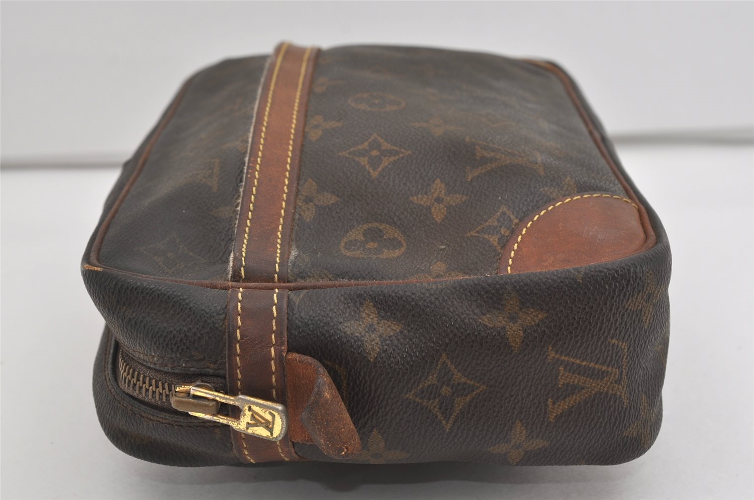 Authentic Louis Vuitton Monogram Compiegne 28 Clutch Hand Bag M51845 LV 1421I