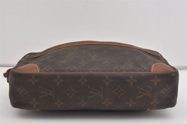 Authentic Louis Vuitton Monogram Compiegne 28 Clutch Hand Bag M51845 LV 1421I