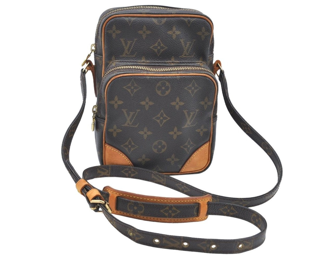 Authentic Louis Vuitton Monogram Amazone Shoulder Cross Body Bag M45236 LV 1422F