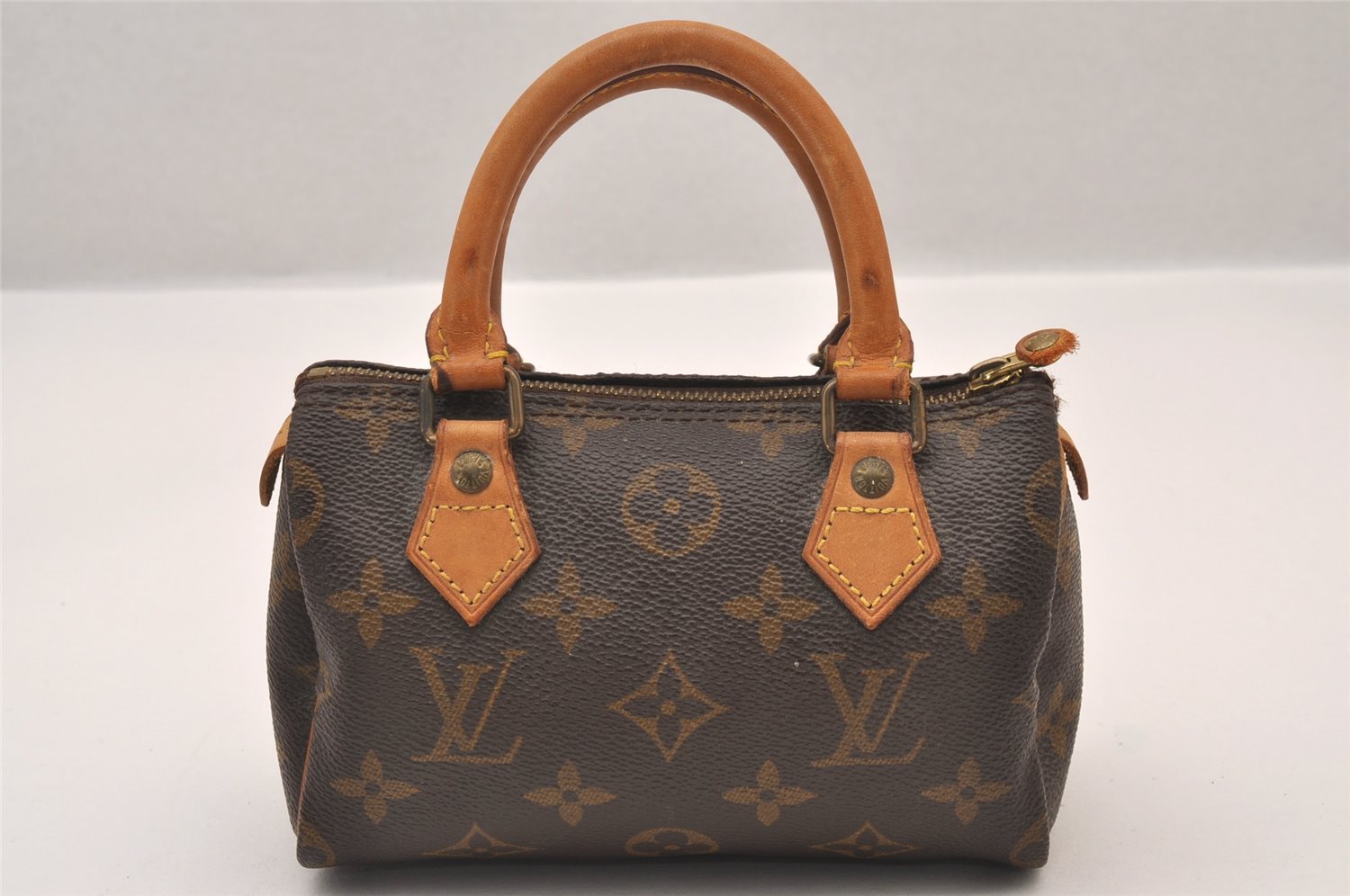 Authentic Louis Vuitton Monogram Mini Speedy Hand Bag Purse M41534 LV 1422I