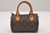 Authentic Louis Vuitton Monogram Mini Speedy Hand Bag Purse M41534 LV 1422I