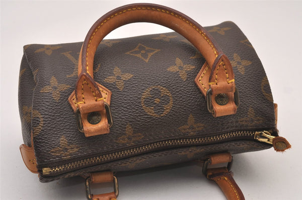 Authentic Louis Vuitton Monogram Mini Speedy Hand Bag Purse M41534 LV 1422I