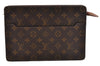 Authentic Louis Vuitton Monogram Pochette Homme Clutch Hand Bag M51795 LV 1424I