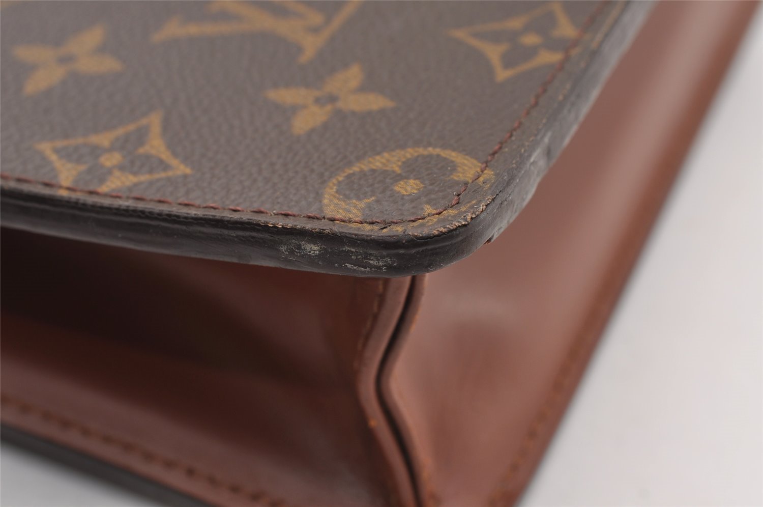 Authentic Louis Vuitton Monogram Pochette Homme Clutch Hand Bag M51795 LV 1424I