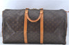 Authentic Louis Vuitton Monogram Keepall 55 Travel Boston Bag M41424 LV 1425F