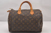 Authentic Louis Vuitton Monogram Speedy 30 Hand Boston Bag M41526 LV 1425I