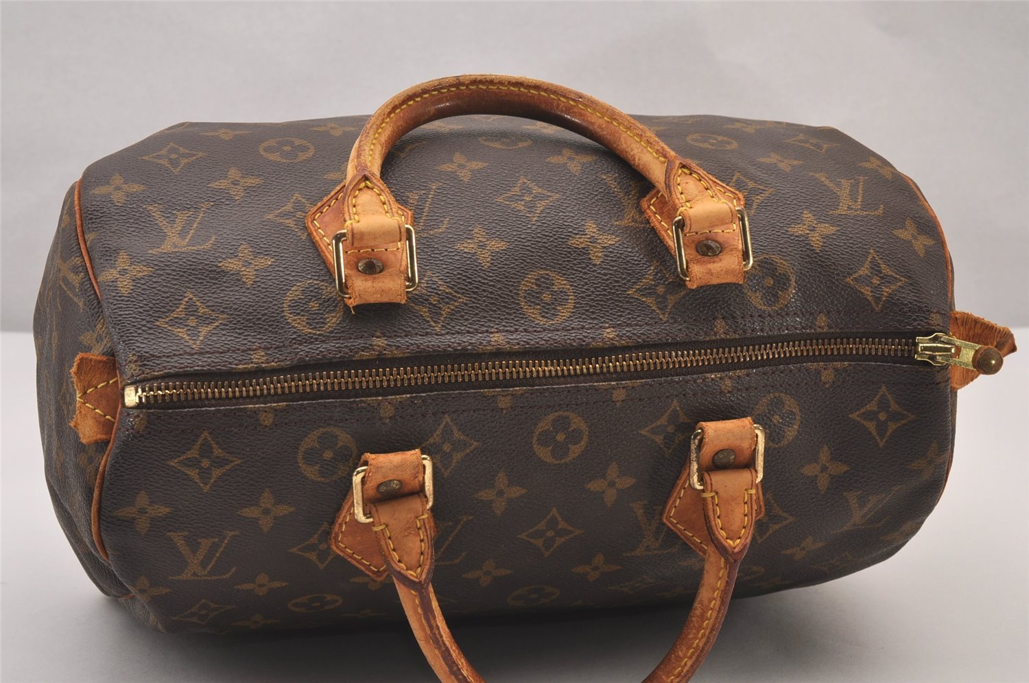 Authentic Louis Vuitton Monogram Speedy 30 Hand Boston Bag M41526 LV 1425I