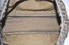 Authentic FENDI Zucca Hand Bag Purse Nylon Leather Brown 1426E