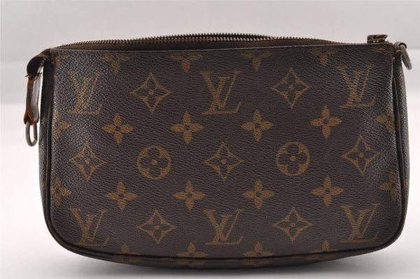 Authentic Louis Vuitton Monogram Pochette Accessoires Pouch M51980 LV Junk 1427I