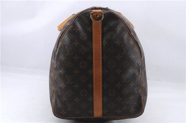 Auth Louis Vuitton Monogram Keepall Bandouliere 60 Boston Bag M41412 LV 1428E