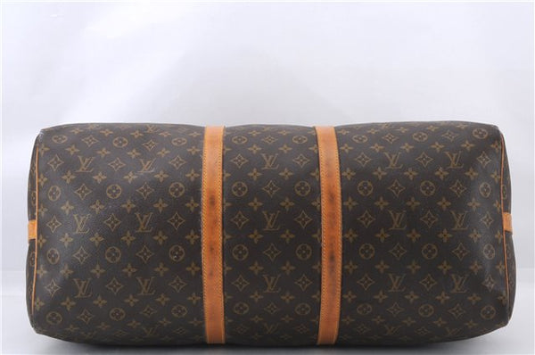 Auth Louis Vuitton Monogram Keepall Bandouliere 60 Boston Bag M41412 LV 1428E