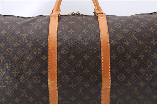 Auth Louis Vuitton Monogram Keepall Bandouliere 60 Boston Bag M41412 LV 1428E