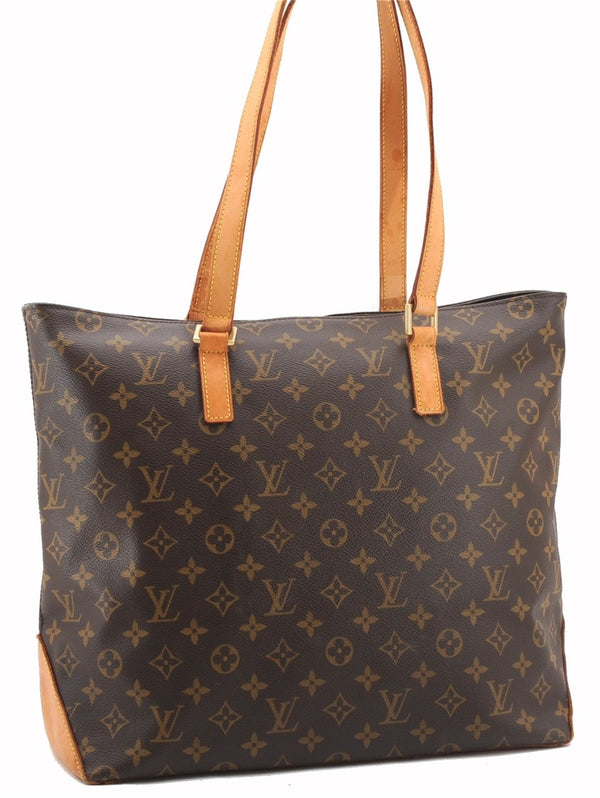 Authentic Louis Vuitton Monogram Cabas Mezzo Shoulder Tote Bag M51151 LV 1428F