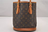 Authentic Louis Vuitton Monogram Bucket PM Shoulder Tote Bag M42238 Junk 1428I