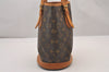 Authentic Louis Vuitton Monogram Bucket PM Shoulder Tote Bag M42238 Junk 1428I