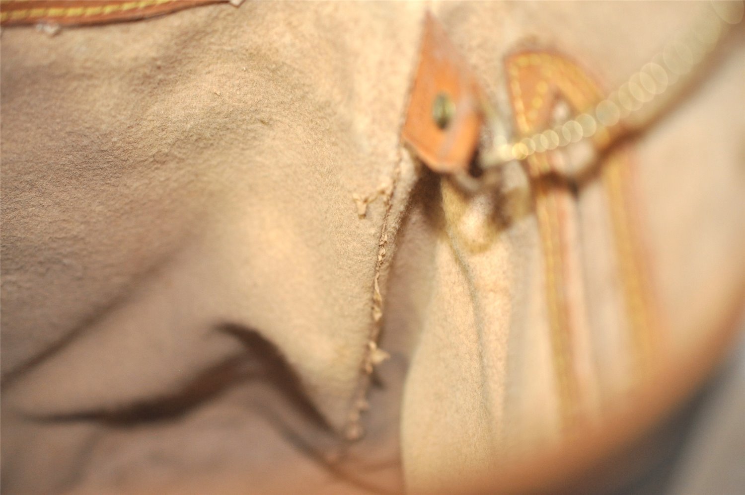 Authentic Louis Vuitton Monogram Bucket PM Shoulder Tote Bag M42238 Junk 1428I