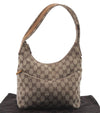 Authentic GUCCI Shoulder Hand Bag GG Canvas Leather 0013386 Brown 1429D