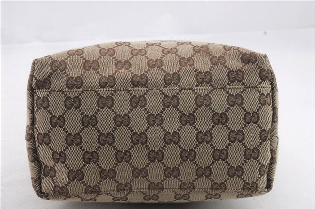 Authentic GUCCI Shoulder Hand Bag GG Canvas Leather 0013386 Brown 1429D