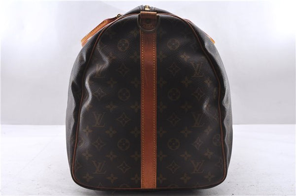 Auth Louis Vuitton Monogram Keepall Bandouliere 55 Boston Bag M41414 LV 1429E