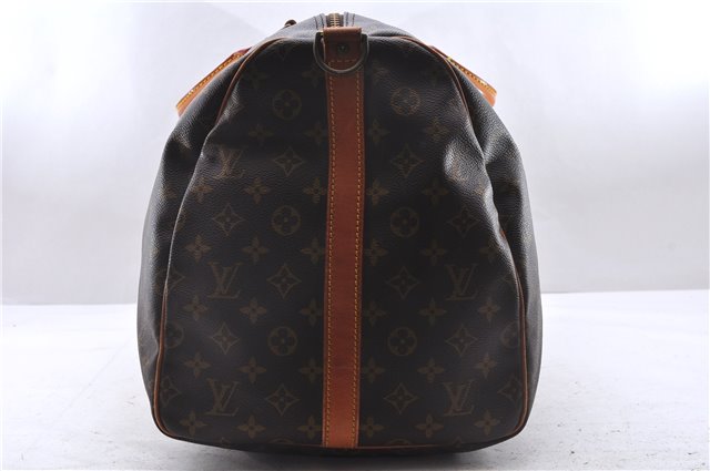 Auth Louis Vuitton Monogram Keepall Bandouliere 55 Boston Bag M41414 LV 1429E