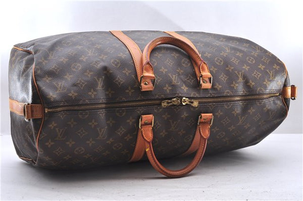 Auth Louis Vuitton Monogram Keepall Bandouliere 55 Boston Bag M41414 LV 1429E