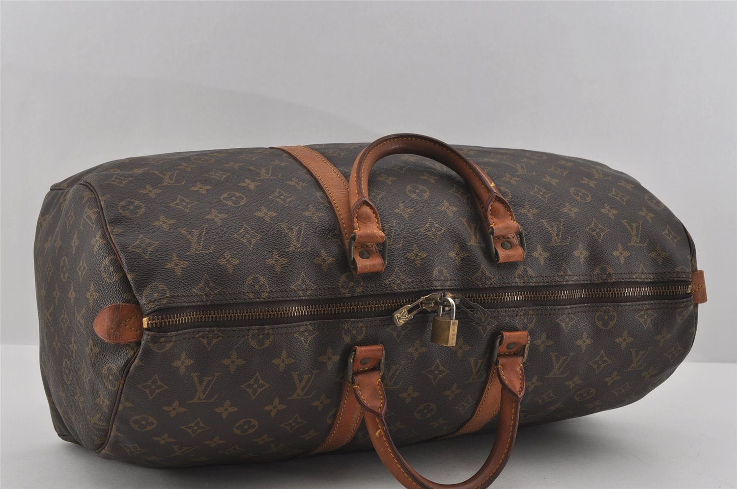 Authentic Louis Vuitton Monogram Keepall 50 Travel Boston Bag M41426 LV 1429I
