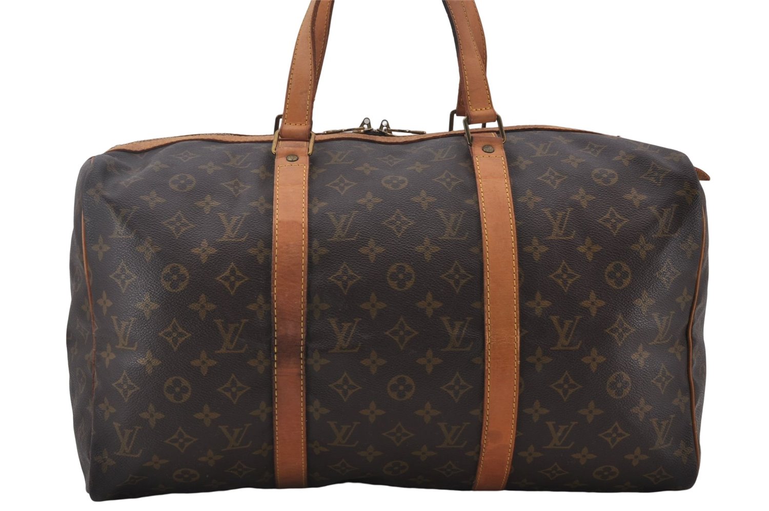 Authentic Louis Vuitton Monogram Sac Souple 45 Hand Boston Bag M41624 LV 1430E