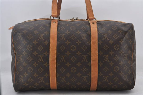 Authentic Louis Vuitton Monogram Sac Souple 45 Hand Boston Bag M41624 LV 1430E