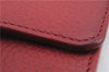 Authentic GUCCI Interlocking G Bifold Wallet Leather 615525 Red 1431D