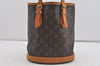 Authentic Louis Vuitton Monogram Bucket PM Shoulder Tote Bag M42238 Junk 1431I