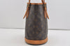 Authentic Louis Vuitton Monogram Bucket PM Shoulder Tote Bag M42238 Junk 1431I