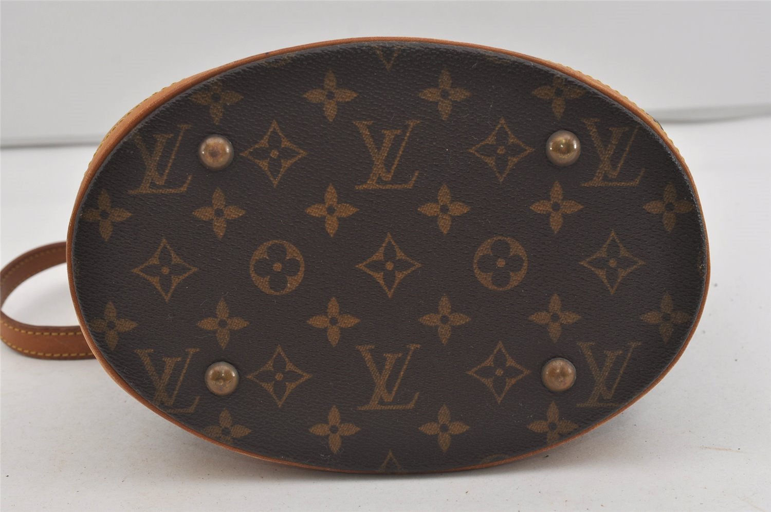 Authentic Louis Vuitton Monogram Bucket PM Shoulder Tote Bag M42238 Junk 1431I