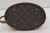 Authentic Louis Vuitton Monogram Bucket PM Shoulder Tote Bag M42238 Junk 1431I