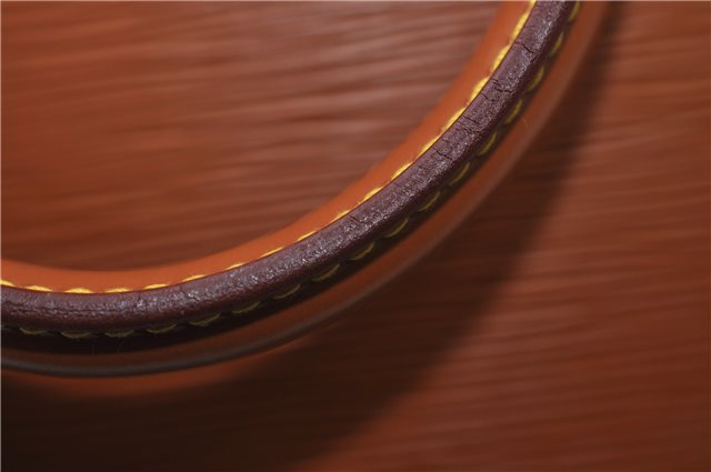 Authentic Louis Vuitton Epi Alma PM Hand Bag Brown M52148 LV 1432F