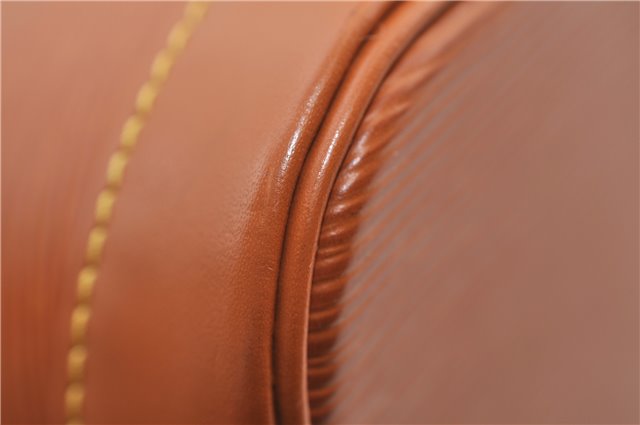 Authentic Louis Vuitton Epi Alma PM Hand Bag Brown M52148 LV 1432F