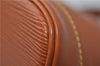 Authentic Louis Vuitton Epi Alma PM Hand Bag Brown M52148 LV 1432F