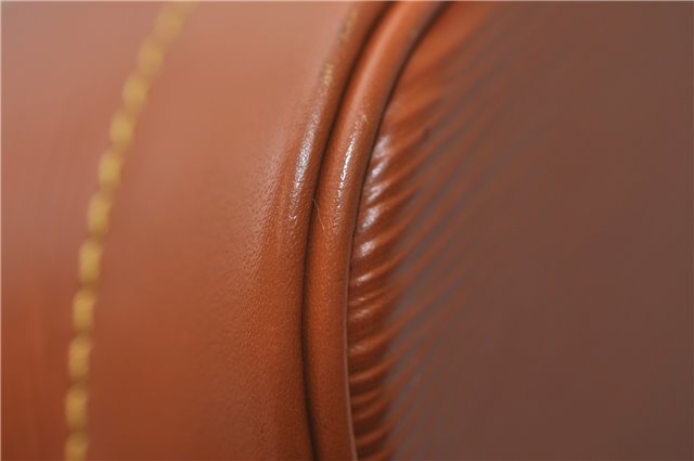 Authentic Louis Vuitton Epi Alma PM Hand Bag Brown M52148 LV 1432F